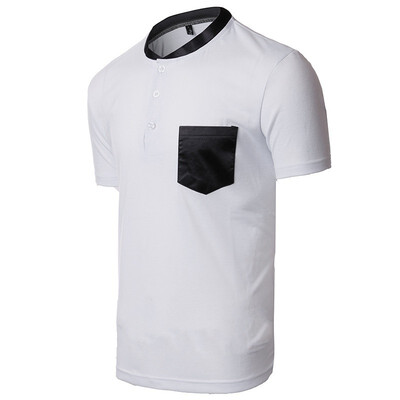 

2018 Summer New Mens Fashion Round Neck Short Sleeved Pure Color T-shirts