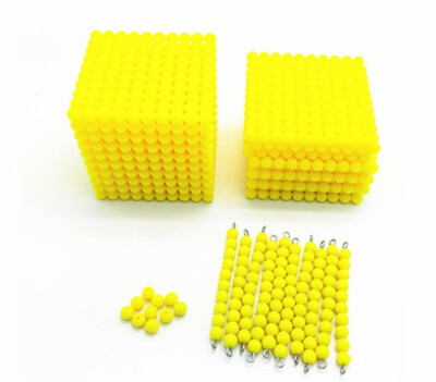 

New Baby Toy Montessori Golden Bead 200010010 Math Early Childhood Education Preschool Training Kids Toys