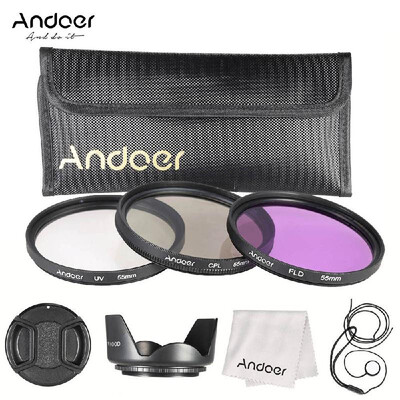 

Andoer 49mm 52mm 55mm 58mm 62mm 67mm 72mm 77mm Filter Kit UV CPL FLD Nylon Carry Pouch Lens Cap Lens Cap Holder Lens Hoo