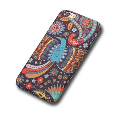 

Protect Case For Iphone 6 6s 6Plus 7g 7Plus Night Luminous Ethnic style Phoenix Art Painting Slim Cover Thin Hard PC