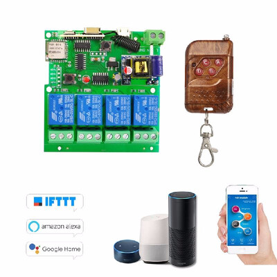 

Sonoff 433Mhz Smart Remote Control Wireless Switch Universal Module 4ch DC 5V AC85-220V Wifi Switch Timer Phone APP Remote Control