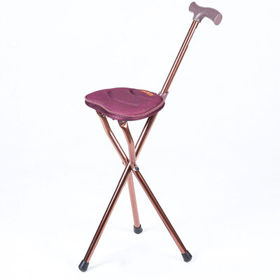 

Goodwill SX-C301 three-legged cane stool Standard elder cane chair foldable