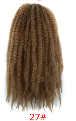 

1 Pc Color Chemical Fiber Big Wig Wig African Small Hair Fluffy Bump Head Stain Hair Extension Bar Dance Decor Fun Games