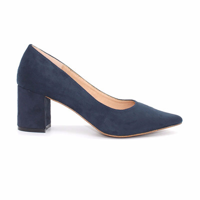 

Womens Ladies mid high Heel Work Platform Court Shoes Office Lady Pointed Toe Pumps Women Shoes
