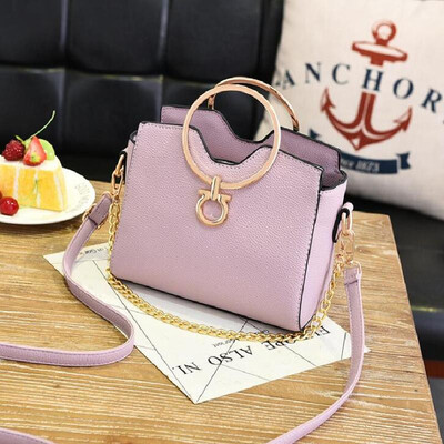

2018 casual chains metal handle small handbags hotsale laides purse famous brand women evening clutch messenger shoulder bags