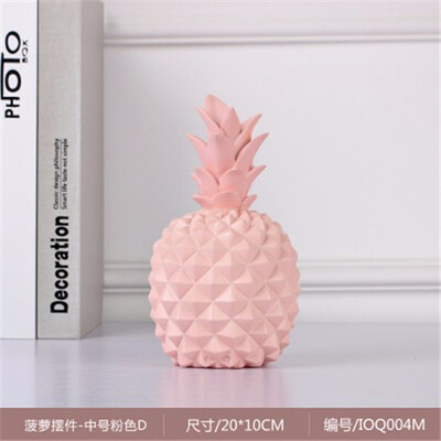 

Nordic ins resin pineapple Piggy Bank figurines bedroom personality decoration living room TV cabinet decorative ornaments