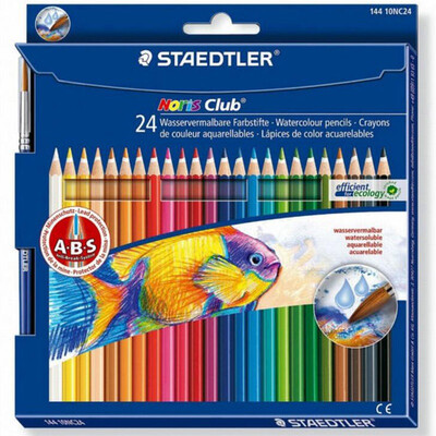 

Стрикленд дом (Staedtler) 14410NC24 24 цветов водорастворимого цвета свинец / цветной карандаш / цвет свинец / красящей ручка