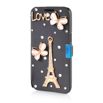 

MOONCASE Luxury Flower Crystal Leather Side Flip Wallet Pouch ЧЕХОЛ ДЛЯ Samsung Galaxy Express 2 G3815