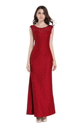 

Buenos Ninos Sleeveless Lace Maxi Dress