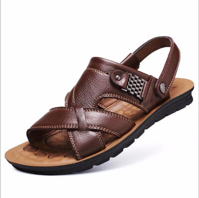 

Authentic ox cow leather beach sandals