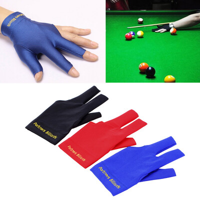 

Spandex Snooker Billiard Cue Glove Pool Left Hand Open Three Finger Accessory