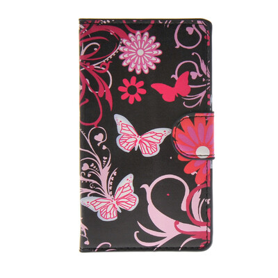 

MOONCASE Butterfly style Leather Side Flip Wallet Card Slot Stand Pouch Case Cover for Microsoft Lumia 532