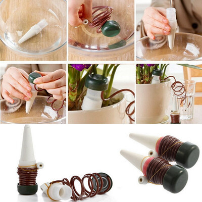 

2Pcs Indoor Drip Automatic Spike Plant Waterer Tender Houseplant Watering System