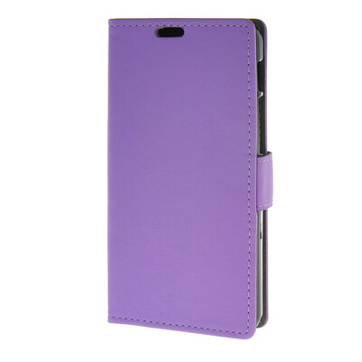 

MOONCASE Чехол для Alcatel одно касание Pixi 3 (5.0") ВЗ-5015 флип кожаный бумажник карты чехол с kickstand Чехол фиолетовый
