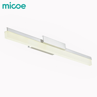 

Micoe LED простой и современный 8w12w зеркало свет металлический корпус лампы акрил водонепроницаемая противотуманная маска 220V ванной макияж лампа MB03