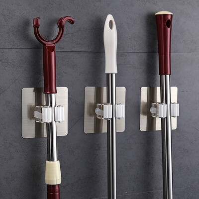 

ShuangQing ShuangQing no trace stickers mop rack bathroom rack bathroom storage rack three installed SQ-5175