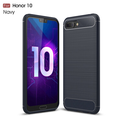 

Goowiiz Phone Case For Huawei Honor 1010 Lite Fashion Slim Carbon Fiber TPU Soft Silicone Prevent falling