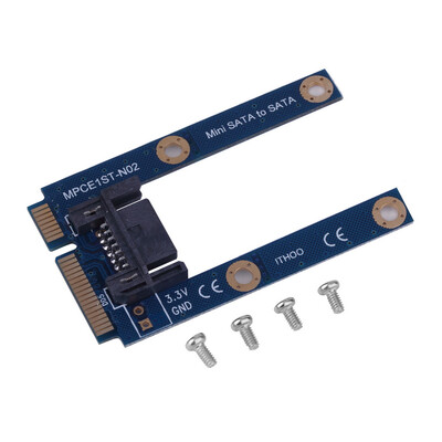 

1pc New mSATA Mini Extender to 7 Pin SATA HDD Convert Card Adapter Blue