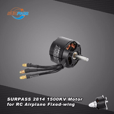 

Original SURPASS High Performance 2814 1500KV 14 Poles Brushless Motor for RC Airplane Fixed-wing