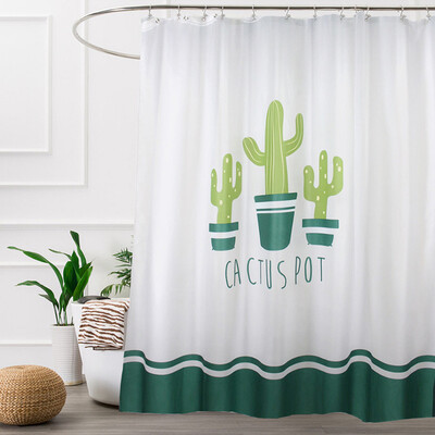 

Yuhuaze fresh plant shower curtain thick waterproof mildew shower curtain cloth bathroom shade cloth curtain cloth 180180cm