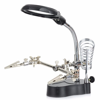 

MG16126-A 4X 12X Portable Magnifier with LED White Light