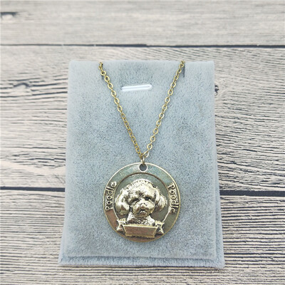 

New Vintage Retro Poodle Necklace High Quality Poodle Pendant Necklace Women Pet Dog Pendant Jewelry