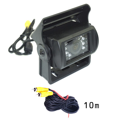 

DC 1224V Car backup Camera CCD BUS Truck Camera 18 IR lights Rear View Reverse parking Camera 15m 10m video cable Night vision