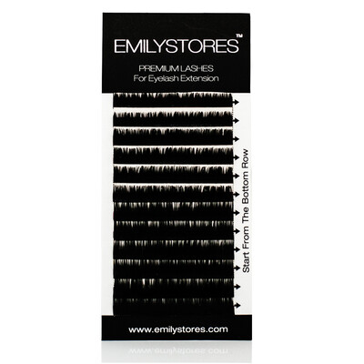 

EMILYSTORES Eyelash Extensions Individual Loose Signature Mink Eyelash C Curl Thickness 007mm Length 8mm 9mm 10mm 12mm 14mm Sil