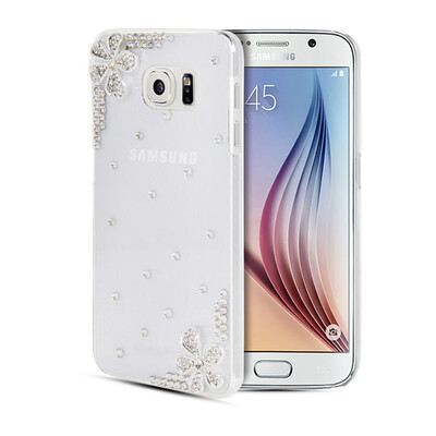 

MOONCASE Luxury Crystal Bling Rhinestone Hard Plastic Back Rubber Shell Case Cover for Samsung Galaxy S6 G9200