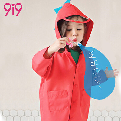 

9i9 long love long dinosaur raincoat children kindergarten students poncho funny raincoat 1800311 red