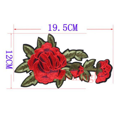 

1 Pcs Flower Patches Sequined Sticker Sew Iron On Patch Pink Flowers Applique Garment DIY Sew Clothes Repair Badges For Wedding