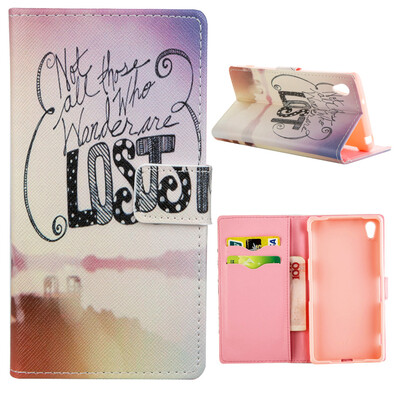 

MOONCASE ЧЕХОЛ ДЛЯ Sony Xperia Z2 Flip PU Leather Fold Wallet Card Slot Kickstand Back [Pattern series] /a03