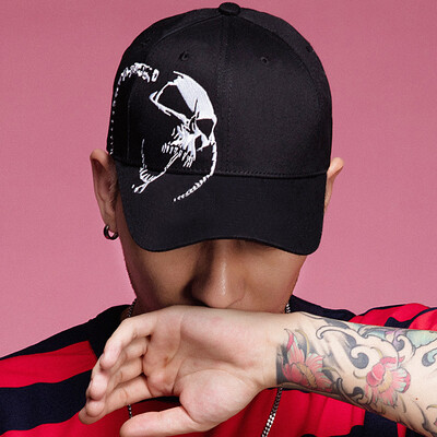 

Han shop hanshop baseball cap men&women tide duck tongue casual outdoor sunscreen sun hat HSM42 black one yard