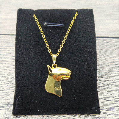 

New Bull Terrier Necklace Trendy Style Bull Terrier Pendant Necklace Women Fashion Pet Dog Jewellery