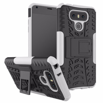 

Goowiiz Phone Case For LG G6V20 Armor Tire Texture Rugged Protection PCTPU Full Protection