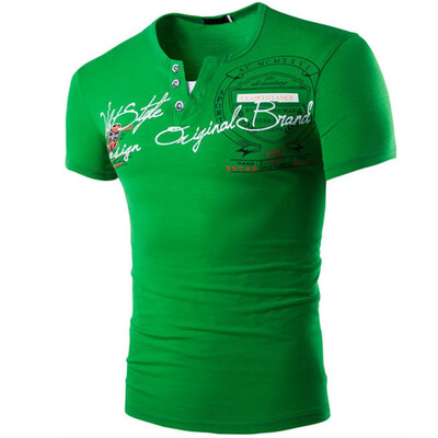 

Mens Fashion Personality Cultivating Short-sleeved Shirt