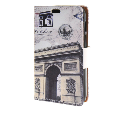 

MOONCASE чехол для Alcatel One Touch Pixi 3 (4.0") OT-4013D Leather Flip Wallet Style and Kickstand Case Cover Design / a10