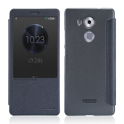 

MOONCASE Window View Design Hard Side Flip Premium PU Leather Slim Case Cover for Huawei Ascend Mate 8