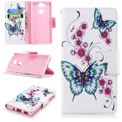 

BEFOSPEY Painting PU LeatherSoft TPU Card Slot Stand Wallet Case For Sony Xperia XA252"2018