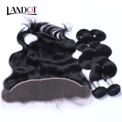 

8A Mongolian Virgin Hair Body Wave With Lace Frontal Closure 3 Bundles Mongolian Human Hair Weaves Closure 4 Pcs Lot Natural Black