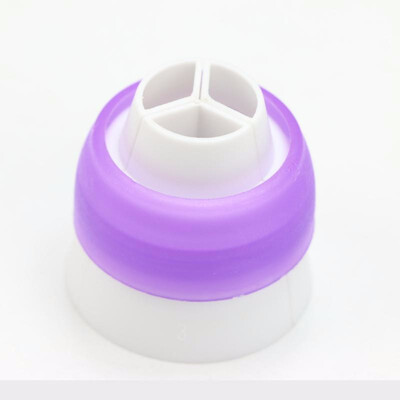 

Three-Color Coupler Russian Nozzles Cake Decorating Icing Pastry Sugarcraft Adaptor