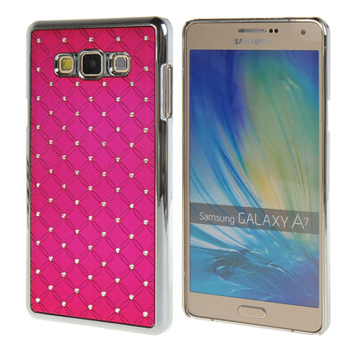 

MOONCASE Galsxy А7 Футляр Роскошные Chrome горный хрусталь Bling Звезда задняя крышка чехол для Samsung Galsxy А7 ярко-розовый