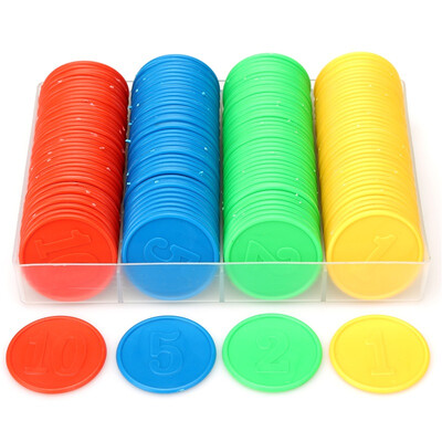

Huasheng double-sided digital chip mahjong dedicated 160-diameter 38mm four-currency four-color equipment small face value 12510