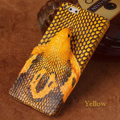 

Genuine Leather Phone Case For Smartisan Nut Pro Case Snake Head Back Cover