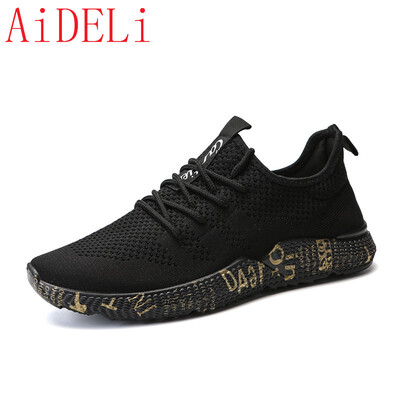 

AiDELi Lightweight&comfortable mens shoes simple breathable sports shoes
