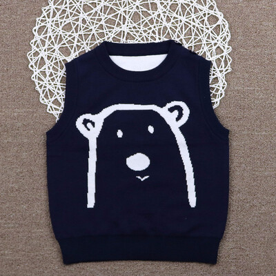 

2018 New Childrens Vest Mens&Girls Clothing Baby Baby Pure Cotton Sweater