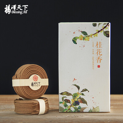 

Fukuzawa world flower incense coil osmanthus fragrance indoor incense yoga to taste home aromatherapy 2 hours 40 pieces