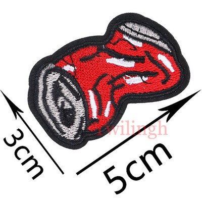 

Twilingh Ghost Death Skull Hand Patch Badges Embroidered Applique Sewing Iron On Badge Clothes Garment Apparel Accessories