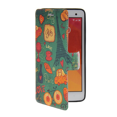 

MOONCASE Pattern Style Leather Side Flip Wallet Card Slot Pouch Stand Shell Back ЧЕХОЛ ДЛЯ Xiaomi Rice MI 4 M4