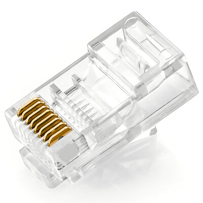 

(Shengwei) RC-4030 project-level gold-plated super five crystal head computer network broadband cable connector 30 / box unshielded 8-pin RJ45 crystal head